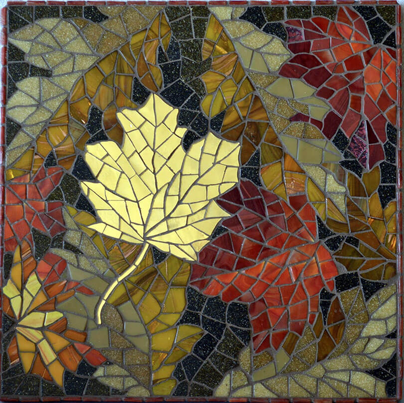 Gold Leaf mosaic by KATH KORNELSEN RUTHERFORD