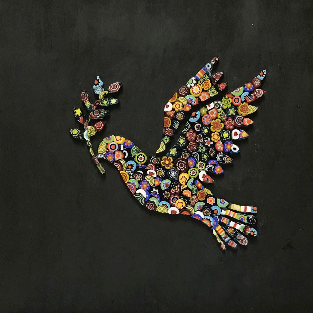 Mosaic Dove of Peace by Harry Belkowitz,