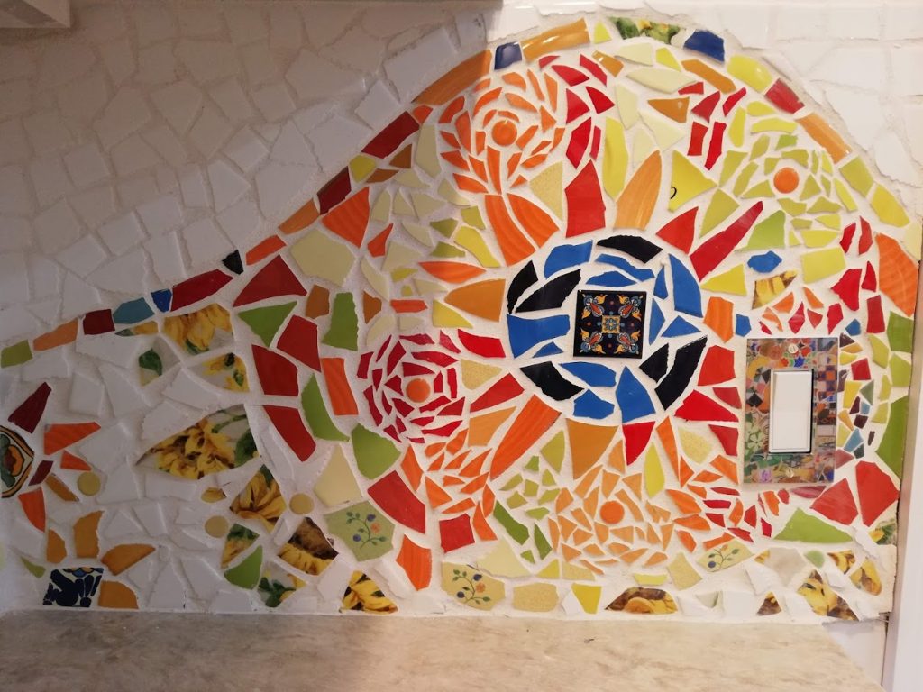 Mosaic Backsplash by Masha Leder, detail 2