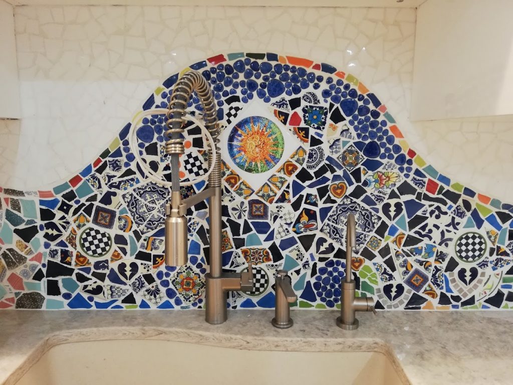 Mosaic Backsplash by Masha Leder, detail 3