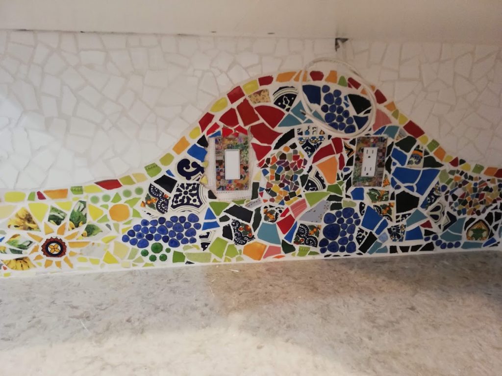 Mosaic Backsplash by Masha Leder, detail 4