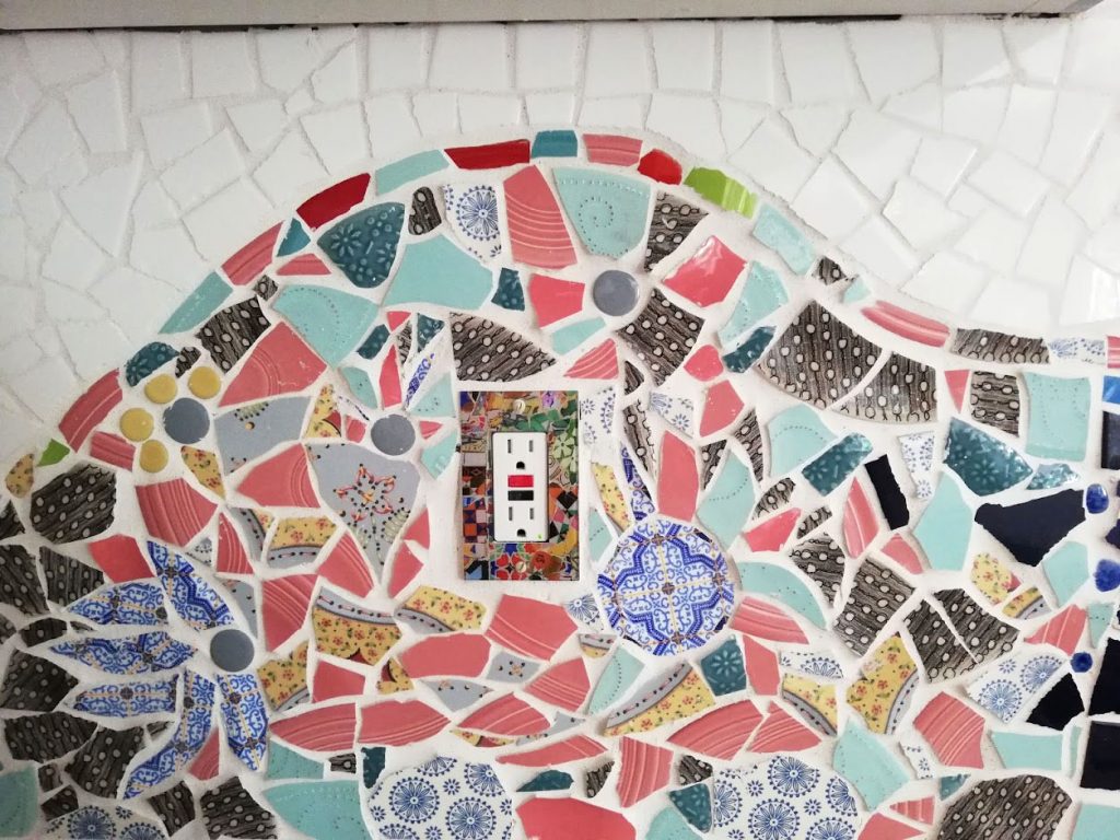 Mosaic Backsplash by Masha Leder, detail 6