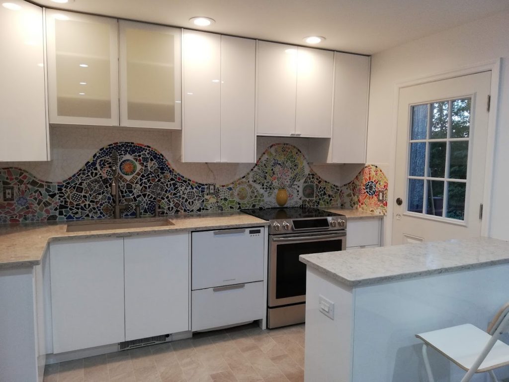 Mosaic Backsplash by Masha Leder