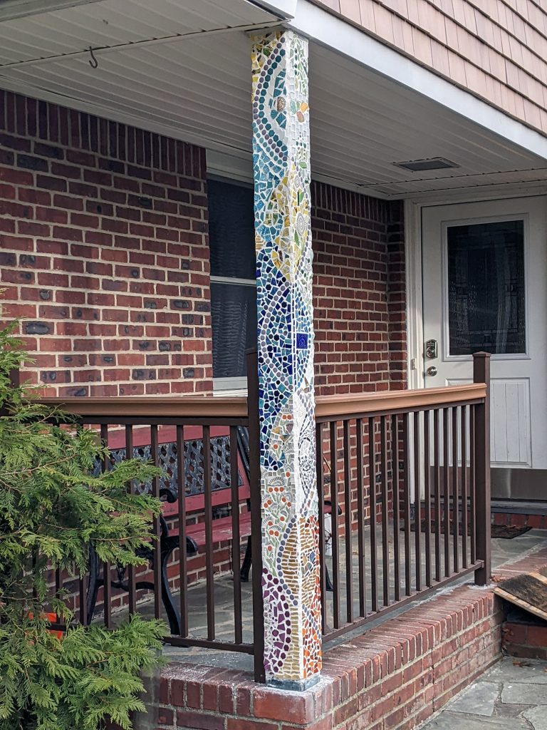 Mosaic Column by Masha Leder