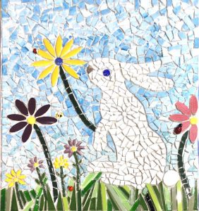 bunny-mosaic-mural-first-panel-before-grout