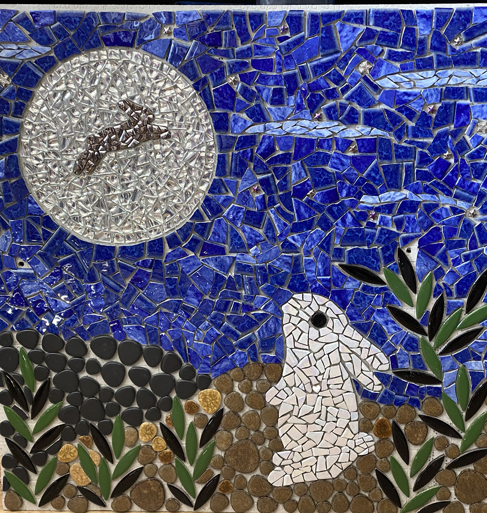 bunny-mosaic-mural-third-panel-before-grout