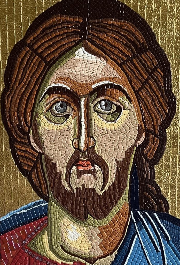 Mosaic Christ Icon by Sue Hague