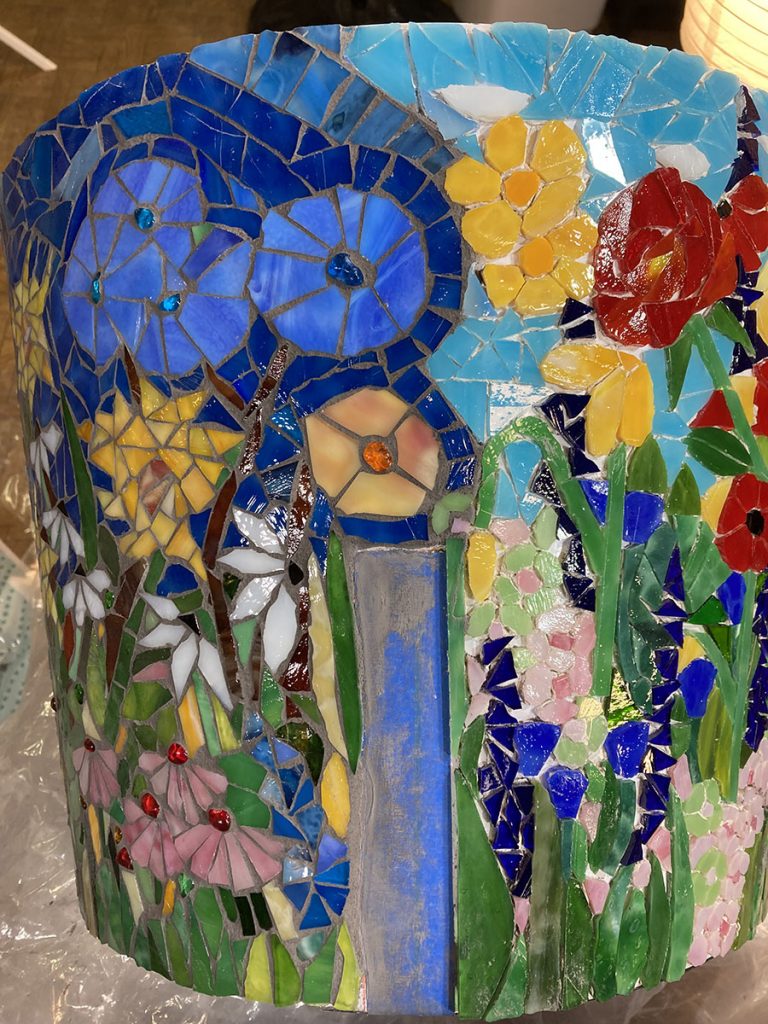mosaic-covered-planter-in-progress