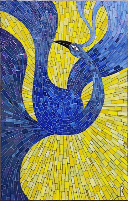 Bird-of-Zhar-Support-Ukraine-stained-glass-mosaic
