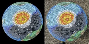 day&night-mosaic-table-background comparison