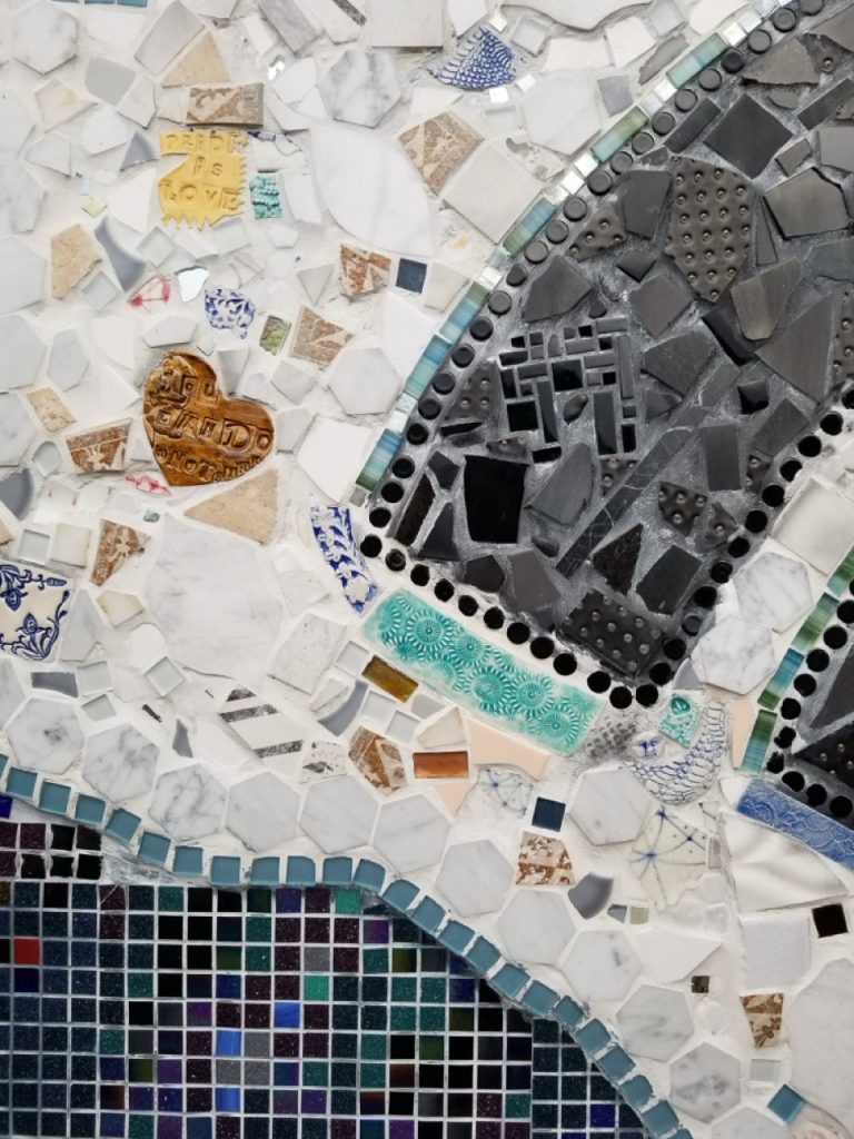 Ana Technomama Sisnett Mosaic, detail. Photo by Tony Moreno.