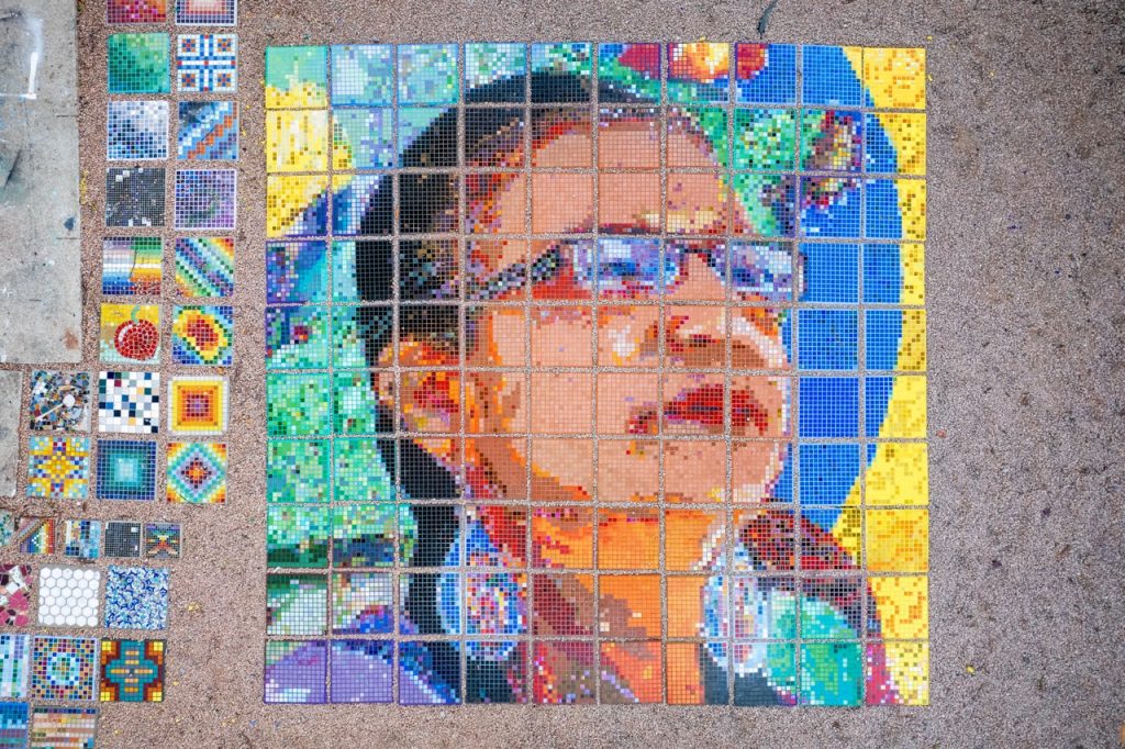 Susana Almanza Mosaic. Photo by Tony Moreno.