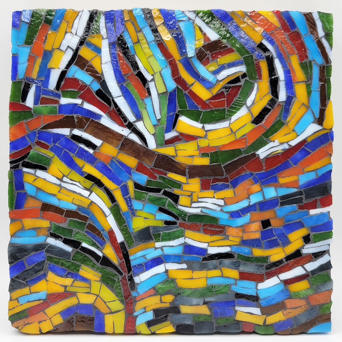 Abstract Stained-Glass Mosaic