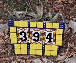 Toilet Tank Mosaic Planter Potty Pot by Debbie Logan