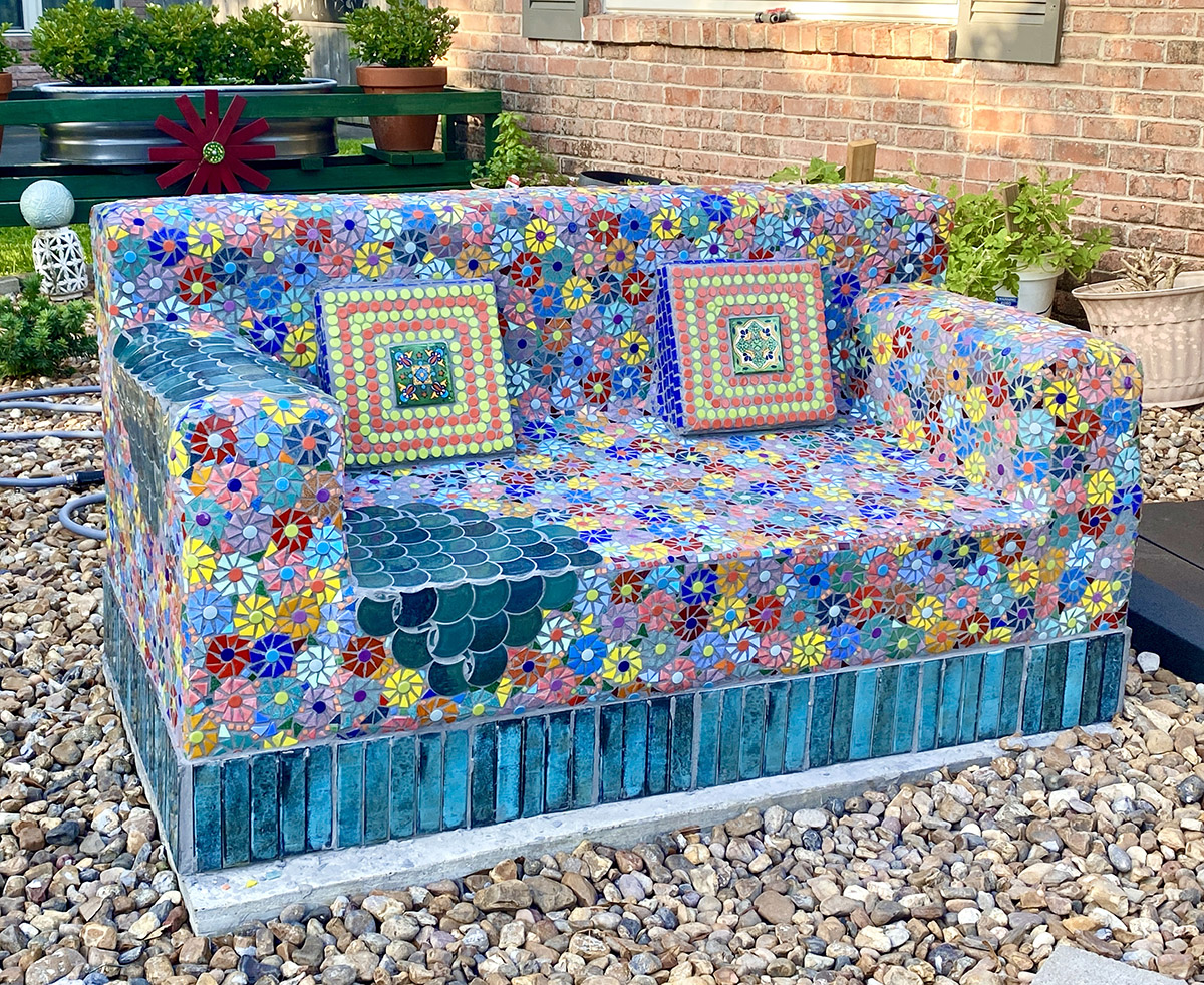 Mosaic Sofa Bench: Best Practices for Outdoor Sculpture